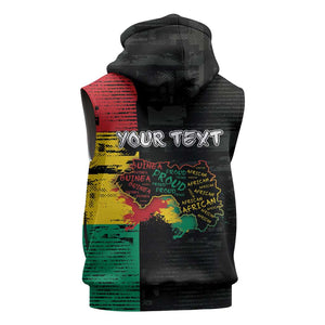 Personalized Guinea Sleeveless Zip Hoodie Elephant Soul African