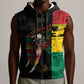 Personalized Guinea Sleeveless Zip Hoodie Elephant Soul African