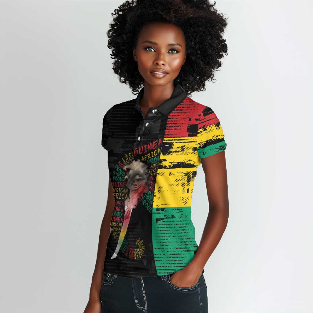 Personalized Guinea Women Polo Shirt Elephant Soul African