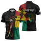 Personalized Guinea Zipper Polo Shirt Elephant Soul African