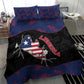 Liberia Bedding Set Map With Pepper Flowers Scratch Texture