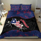 Liberia Bedding Set Map With Pepper Flowers Scratch Texture