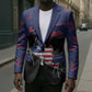 Personalized Liberia Blazer Map With Pepper Flowers Scratch Texture