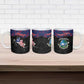 Personalized Liberia Ceramic Mug Map With Pepper Flowers Scratch Texture