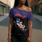 Personalized Liberia Cross Shoulder Shirt Map With Pepper Flowers Scratch Texture