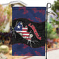 Liberia Garden Flag Map With Pepper Flowers Scratch Texture