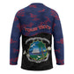 Personalized Liberia Hockey Jersey Map With Pepper Flowers Scratch Texture