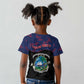 Personalized Liberia Kid T shirt Map With Pepper Flowers Scratch Texture
