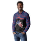 Personalized Liberia Long Sleeve Polo Shirt Map With Pepper Flowers Scratch Texture