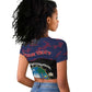 Personalized Liberia Raglan Cropped T shirt Map With Pepper Flowers Scratch Texture
