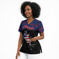 Personalized Liberia Scrub Top Map With Pepper Flowers Scratch Texture