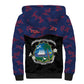 Personalized Liberia Sherpa Hoodie Map With Pepper Flowers Scratch Texture
