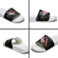 Liberia Slide Sandals Map With Pepper Flowers Scratch Texture
