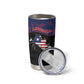 Personalized Liberia Tumbler Cup Map With Pepper Flowers Scratch Texture