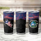 Personalized Liberia Tumbler Cup Map With Pepper Flowers Scratch Texture