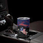Personalized Liberia Tumbler Cup Map With Pepper Flowers Scratch Texture