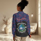 Personalized Liberia Women Casual Shirt Map With Pepper Flowers Scratch Texture