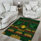 Mali Area Rug Golden Sun And Mosque Patterns Retro Style
