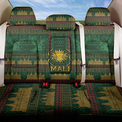 Mali Back Car Seat Cover Golden Sun And Mosque Patterns Retro Style
