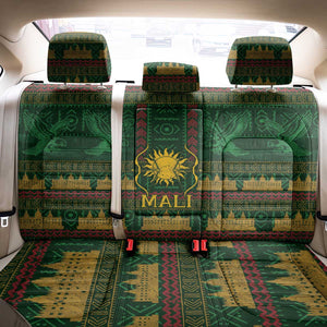 Mali Back Car Seat Cover Golden Sun And Mosque Patterns Retro Style