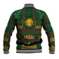 Mali Baseball Jacket Golden Sun And Mosque Patterns Retro Style