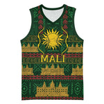 Mali Basketball Jersey Golden Sun And Mosque Patterns Retro Style