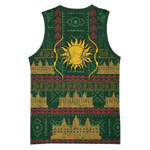 Mali Basketball Jersey Golden Sun And Mosque Patterns Retro Style