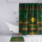 Mali Bathroom Set Golden Sun And Mosque Patterns Retro Style