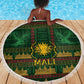 Mali Beach Blanket Golden Sun And Mosque Patterns Retro Style