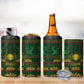 Mali 4 in 1 Can Cooler Tumbler Golden Sun And Mosque Patterns Retro Style