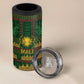 Mali 4 in 1 Can Cooler Tumbler Golden Sun And Mosque Patterns Retro Style