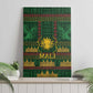 Mali Canvas Wall Art Golden Sun And Mosque Patterns Retro Style