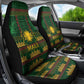 Mali Car Seat Cover Golden Sun And Mosque Patterns Retro Style