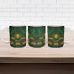 Mali Ceramic Mug Golden Sun And Mosque Patterns Retro Style
