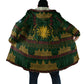 Mali Cloak Golden Sun And Mosque Patterns Retro Style