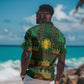 Mali Hawaiian Shirt Golden Sun And Mosque Patterns Retro Style