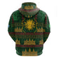 Mali Hoodie Golden Sun And Mosque Patterns Retro Style