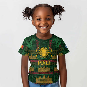 Mali Kid T shirt Golden Sun And Mosque Patterns Retro Style