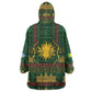 Mali Kid Wearable Blanket Hoodie Golden Sun And Mosque Patterns Retro Style