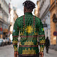Mali Long Sleeve Button Shirt Golden Sun And Mosque Patterns Retro Style