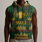 Mali Sleeveless Hoodie Golden Sun And Mosque Patterns Retro Style