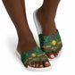 Mali Slide Sandals Golden Sun And Mosque Patterns Retro Style