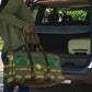 Mali Travel Bag Golden Sun And Mosque Patterns Retro Style