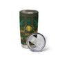 Mali Tumbler Cup Golden Sun And Mosque Patterns Retro Style