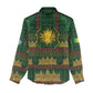 Mali Women Casual Shirt Golden Sun And Mosque Patterns Retro Style