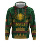 Mali Zip Hoodie Golden Sun And Mosque Patterns Retro Style