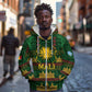 Mali Zip Hoodie Golden Sun And Mosque Patterns Retro Style