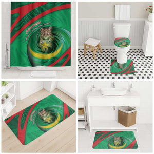 Mauritania Bathroom Set African Wildcat From Richat Structure