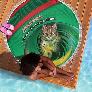 Mauritania Beach Blanket African Wildcat From Richat Structure
