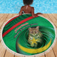 Mauritania Beach Blanket African Wildcat From Richat Structure